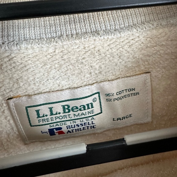 Vintage 80s 90s faded distressed worn Russell Athletic L.L. Bean crewneck - Picture 7 of 7